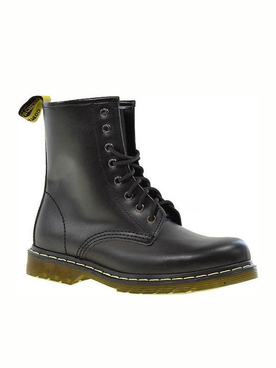 Leather Women's Ankle Boots Black