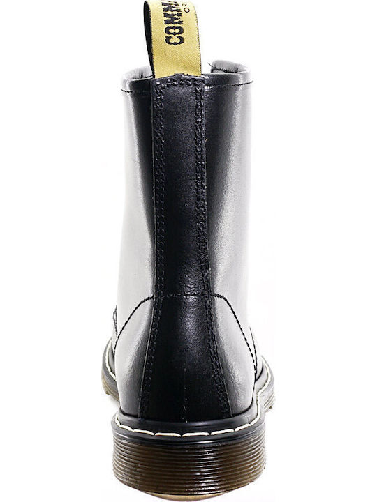 Leather Women's Ankle Boots Black