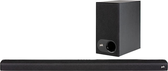 Polk Audio Signa S2 Soundbar 2.1 Bluetooth și HDMI 200W cu Telecomanda Negru