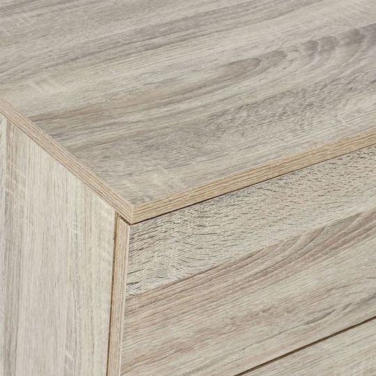 Chest of Drawers Wooden Sonoma with 4 Drawers 75x40x83cm