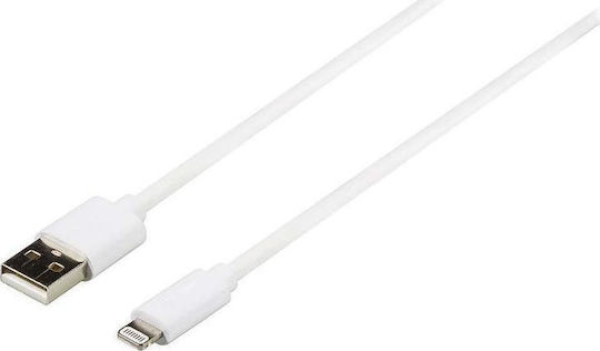 Nedis USB-A към Lightning кабел Бял 1м (CCGP39300WT10)