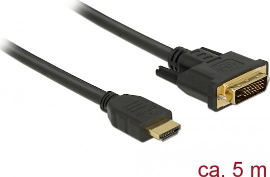 DeLock Cable DVI-D male - DVI-D male 5m (85656)