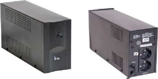 IPS TM-LI-0k8-MC-1x9 UPS (VI) Интерактивна Линия 800VA 480W с 2 Schuko AC Гнезда