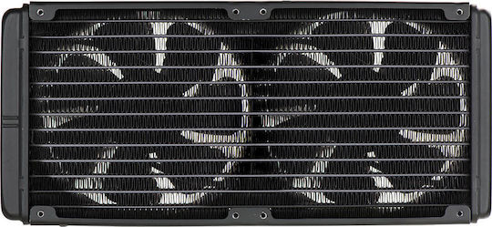 EVGA CLC 240 Υδρόψυξη Επεξεργαστή Διπλού Ανεμιστήρα 120mm για Socket AM4/AM5/1200/115x με RGB Φωτισμό