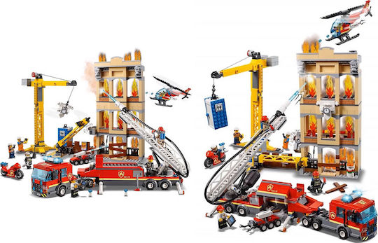 LEGO City Downtown Пожарна Бригада за Възраст 6+ Бройки 943