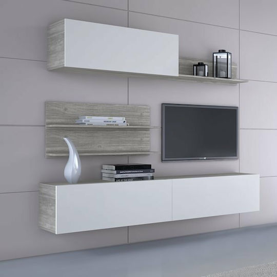 Σύνθετο Σαλονιού Smart No 2D Λευκό Μ202xΒ26xΥ200εκ. Σύνθετο Σαλονιού Smart No 2D Λευκό Μ202xΒ26xΥ200εκ.