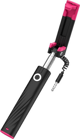 Hoco K7 Dainty Selfie Stick με Καλώδιο 3.5mm Μαύρο