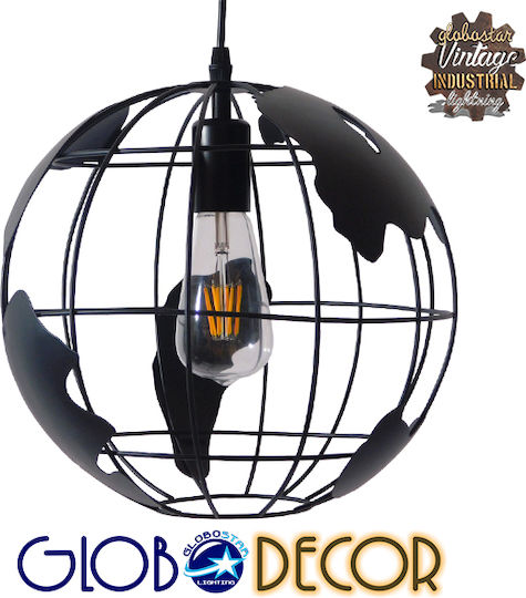 GloboStar Earth Pendant Light Black 30cm
