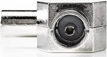 Nedis Μετατροπέας Coaxial male σε Coaxial 2x female Ασημί 1τμχ CSGP40951ME
