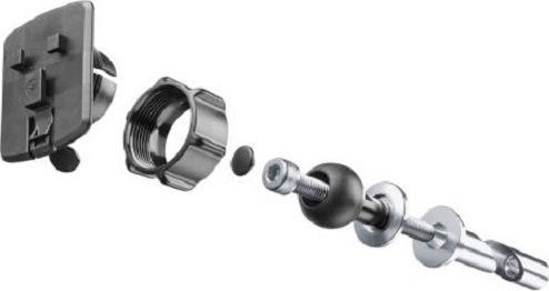 Interphone Steering Head Mount from 15 mm Βάση GPS Μοτοσυκλέτας με Θήκη για την Τιμονόπλακα
