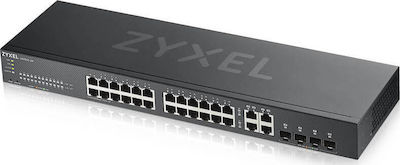 Zyxel GS1920-24V2 Verwaltet L2 Switch mit 24 Ports Gigabit (1Gbps) Ethernet und 28 SFP Ports