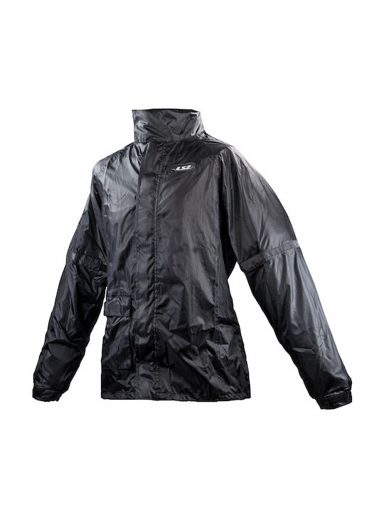 LS2 Tonic Rain Ανδρικό Αδιάβροχο Σετ Παντελόνι και Μπουφάν Μηχανής Μαύρο Χρώμα