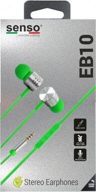 Senso EB10 In-ear Handsfree με Βύσμα 3.5mm Πράσινο