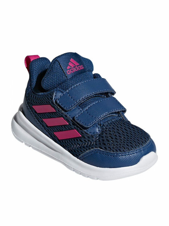 Altarun Altarun Kids Sports Shoes Running with Hoop & Loop Closure Navy Blue