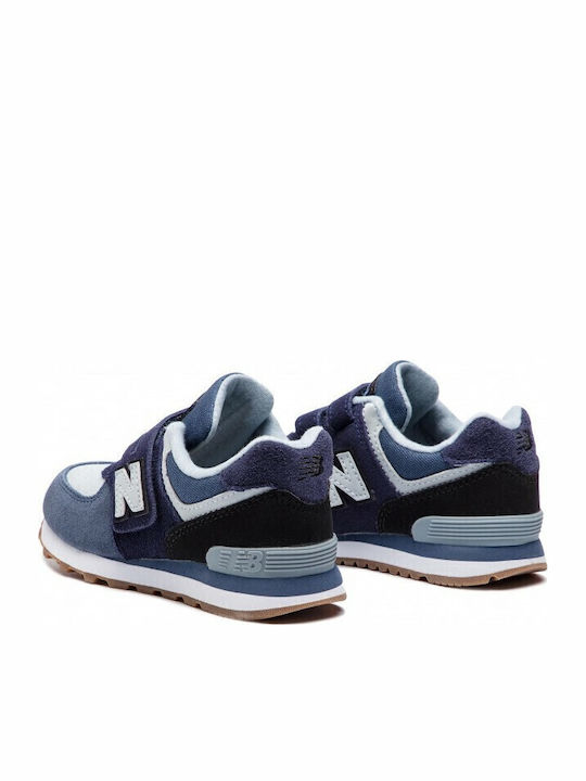 Classic Kinder Sneakers mit Klettverschluss Marineblau