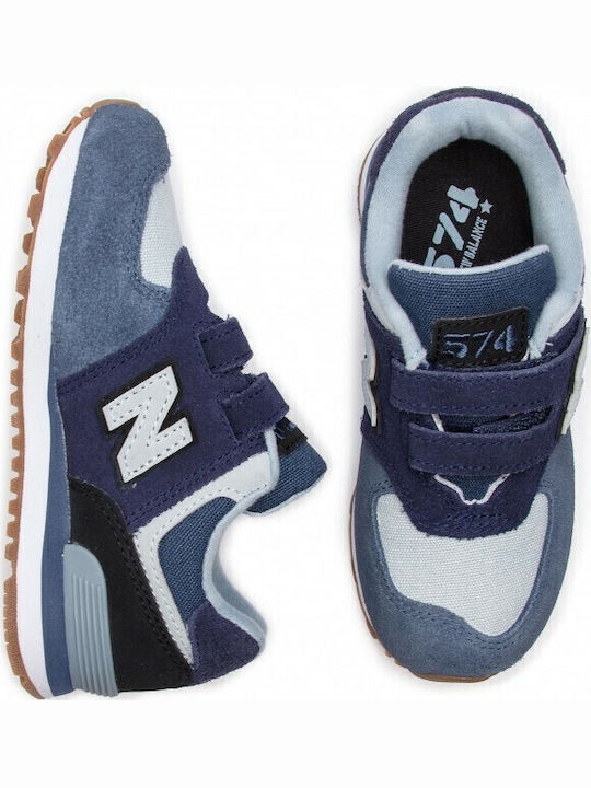 Classic Kinder Sneakers mit Klettverschluss Marineblau