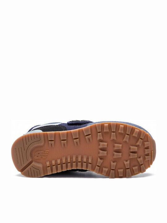 Classic Kinder Sneakers mit Klettverschluss Marineblau