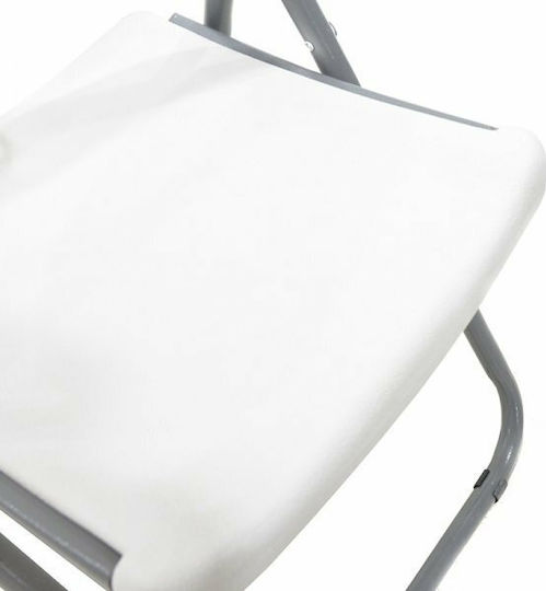Edison Ess- und Küchenstühle Metallisch Klappbar Weiß 45x50x88cm