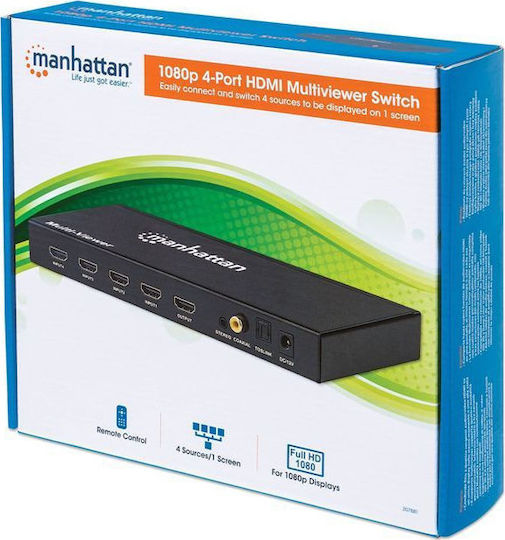 Manhattan 207881 FHD Multiviewer 4 είσοδοι/1 έξοδος HDMI Switch
