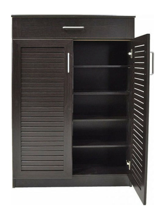 Ξύλινη Παπουτσοθήκη Sante με 5 Ράφια Wenge Μ80xΠ37xΥ123cm