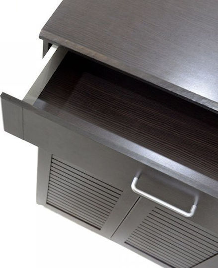 Ξύλινη Παπουτσοθήκη Sante με 11 Ράφια Wenge Μ120xΠ37xΥ123cm
