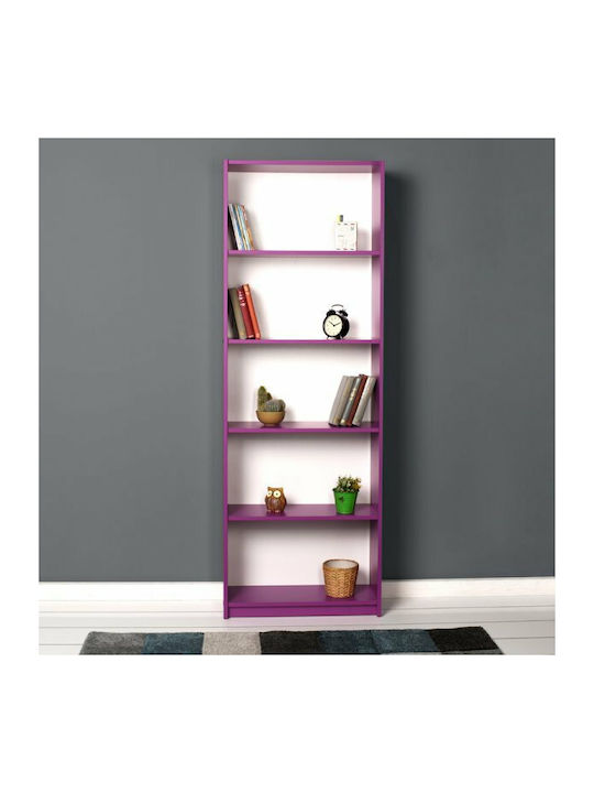 Bookcase Max Purple 58x23x170cm