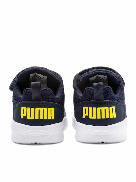 NRGY Comet V PS Kids Sports Shoes Running with Hoop & Loop Closure Navy Blue