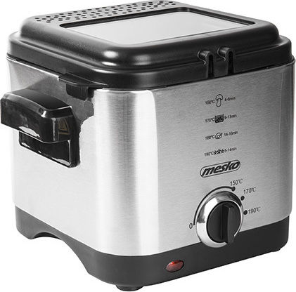 Mesko MS-4910 Φριτέζα 1.5lt Ασημί