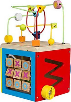 Classic World Activity Cube Κύβος Προγραφής made of Wood for 24++ Months