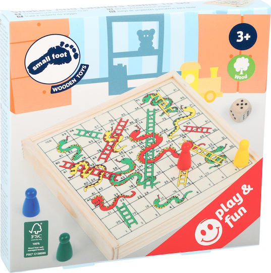 Επιτραπέζιο Παιχνίδι Snakes and Ladders Game To Go για 2-4 Παίκτες 3+ Ετών (EN) Small Foot