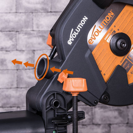 Evolution Miter Saw Electric Sliding with Power 2000W & Cutting Disc Diameter 255mm