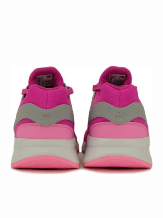 Kids Sports Shoes Running with Laces Fuchsia