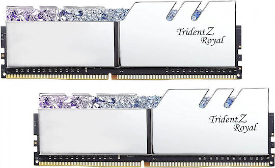 G.Skill Trident Z Royal DDR4 16GB Memorii RAM Cu 2x8GB Module Și Frecvență 3600 Pentru Desktop