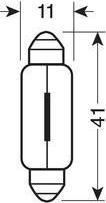 Osram Λάμπα Αυτοκινήτου SV8.5-8 12V 10W 1τμχ