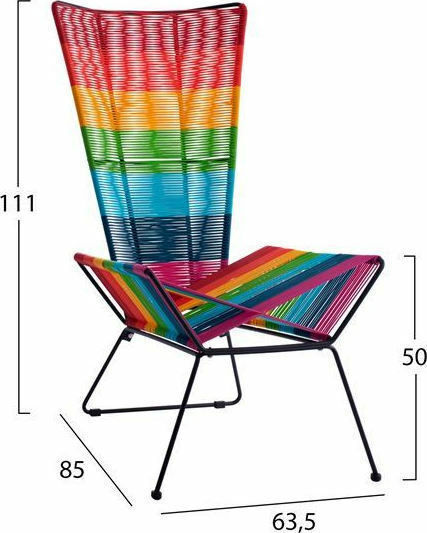 Fotoliu Multicoloră 63.5x85x111cm