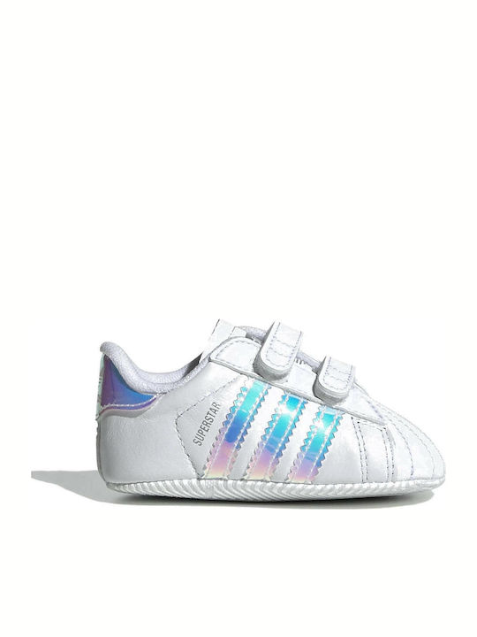 adidas Βρεφικά Sneakers Αγκαλιάς Λευκά Superstar