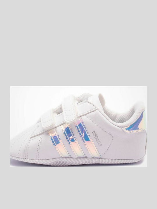 adidas Βρεφικά Sneakers Αγκαλιάς Λευκά Superstar