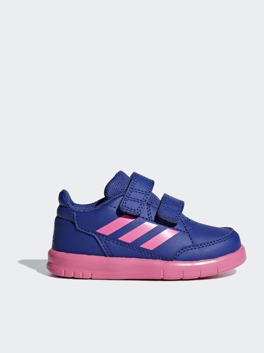 adidas Altasport CF I Kinder Sneakers mit Klettverschluss Semi Solar Pink / Cloud White / Active Blue