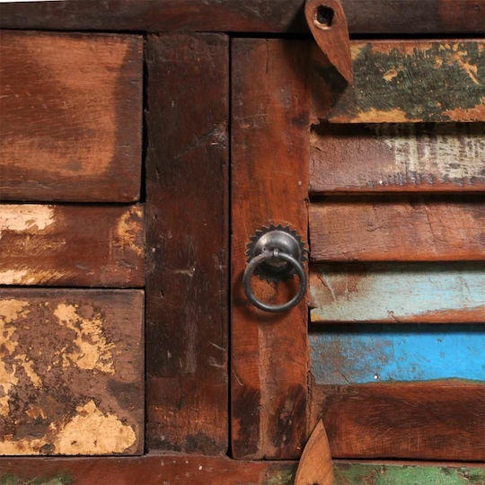 Suport TV din Lemn Masiv Multicolor L90xW38xH40cm