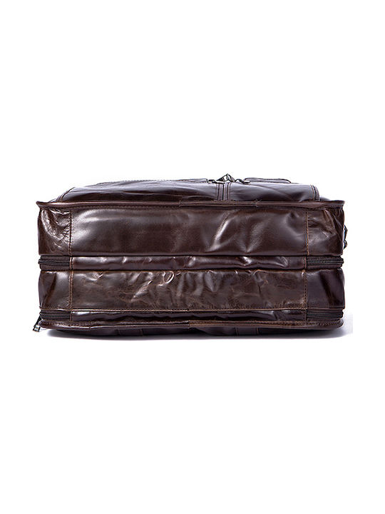 Leder Herrentasche Geldbörse Braun
