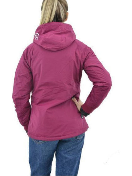 Damen Sport Jacke Fuchsie
