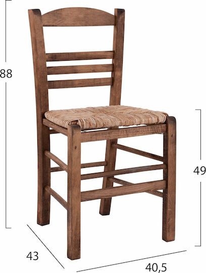 Jhett Столички Кафене Кафяв 1бр 40.5x43x88бр