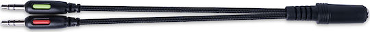 Modecom VOLCANO MC-839 SWORD Über Ohr Gaming-Headset mit Verbindung 3,5mm / USB Schwarz