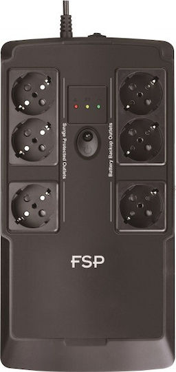 FSP/Fortron NanoFit UPS Off-Line 800VA 480W с 6 Schuko Гнезда