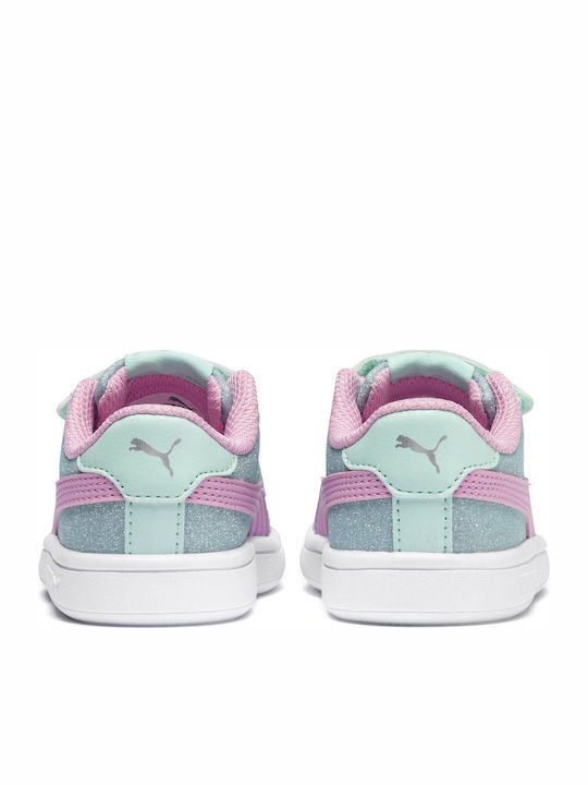 Smash V2 Glitz Glamv PS Kids Sneakers with Scratch Turquoise