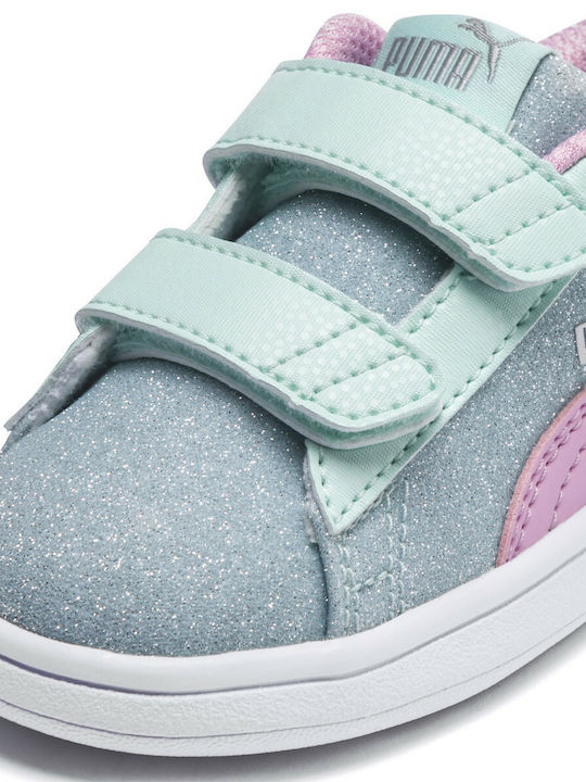 Smash V2 Glitz Glamv PS Kids Sneakers with Scratch Turquoise