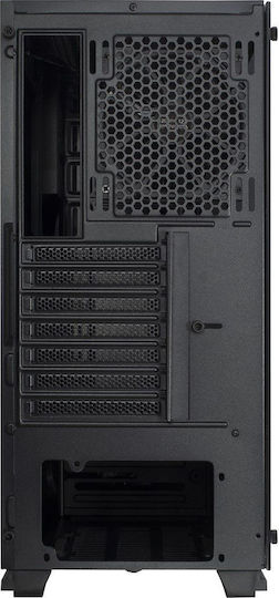 Inter-Tech S-3906 Renegade Gaming Midi-Turm Computergehäuse mit Seitenfenster und RGB-Beleuchtung Schwarz