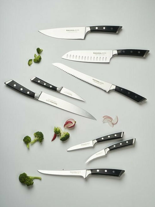 Tescoma Azza Μαχαίρι Santoku από Ανοξείδωτο Ατσάλι 18cm