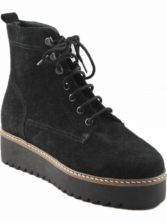 Mourtzi Suede Women's Ankle Boots Black