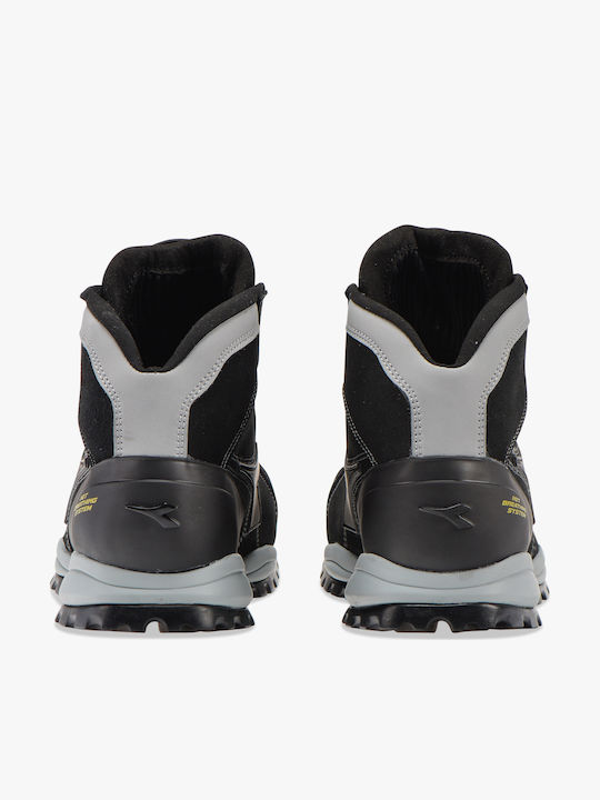 Utility Diadora Glove Tech Αδιάβροχο Μποτάκι Ασφαλείας Μαύρο S3 με Πιστοποίηση P, ESD , HI, HRO,SRA
